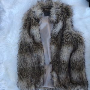 Faux fur vest
